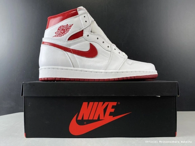 Official Maikesneakers 1 Metallic Air Jordan (2017) Red Retro 555088-103 0808